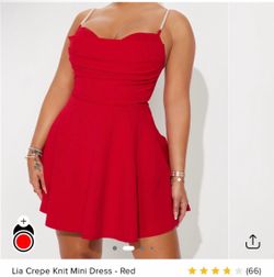Red romper dress size 1x
