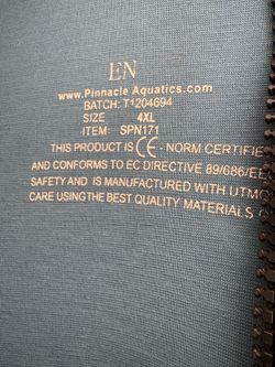 Pinnacle 5/4mm wet suit