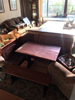 Kitchen nook table and bar chairs
