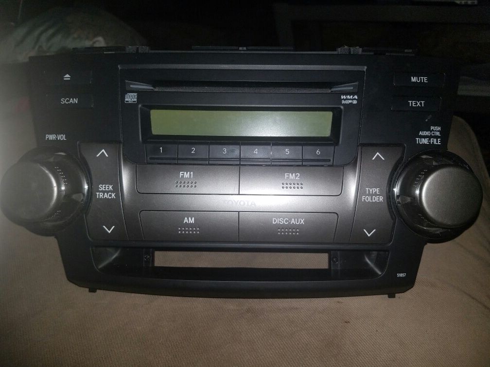 Toyota Highlander 2009 Radio/CD