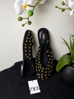 Brand new Women’s black slingback flats