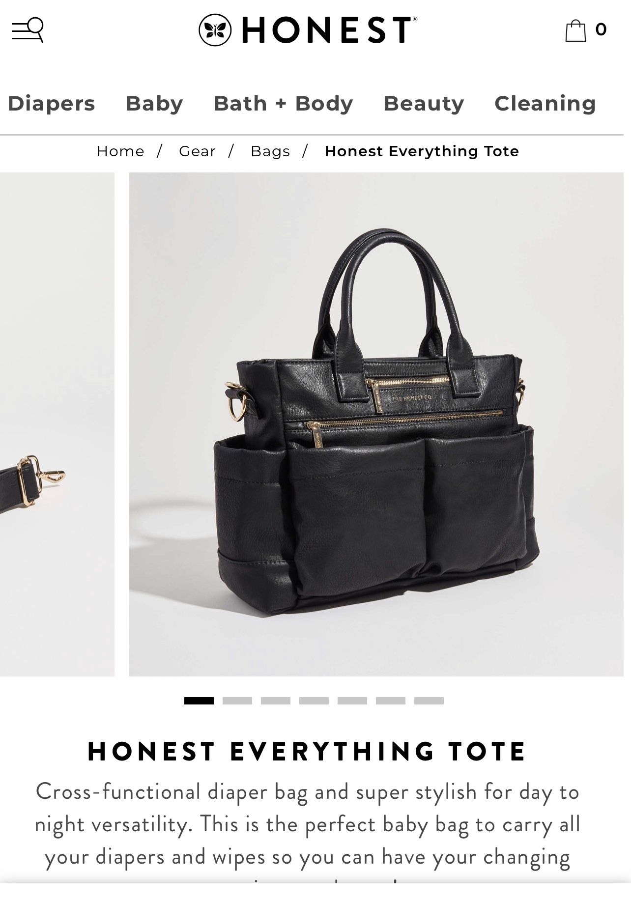 Black Diaper Bag