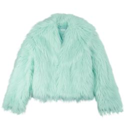 Taylor Swift “The Fate of Ophelia” Mint Faux Fur Coat (Official Merch)