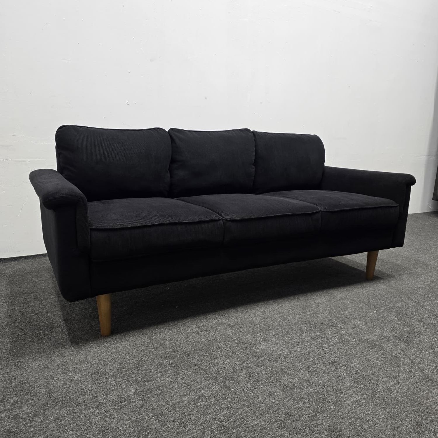 Can Deliver! Like New Clean Black 3 Seat Sofa Couch