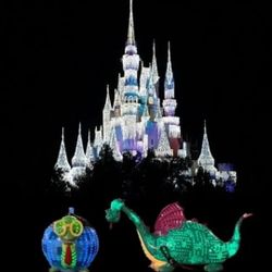 Disney Electrical Parade Elliot Popcorn Bucket & Turtle Sipper. Official, Sealed