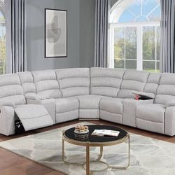 🎁 Sofa Reclining Sectional, Manual Mechanism, Gray Or Bone Color, New In The Box.