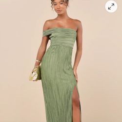 Green Wedding Guest Dress 