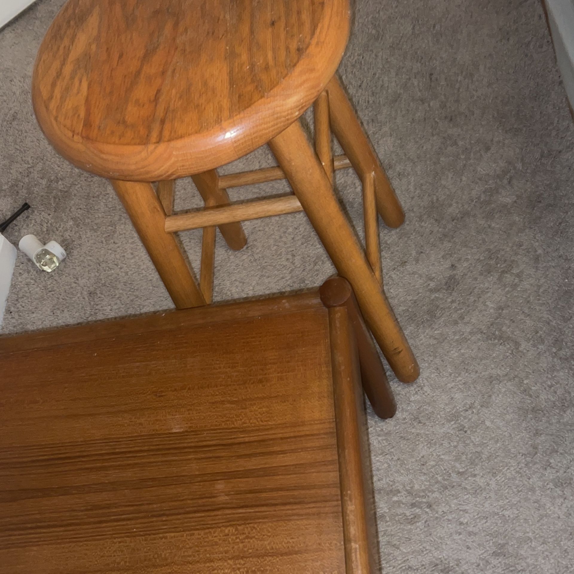 2 Wooden Stools