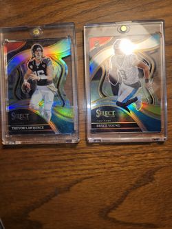2024 NFL SELECT CLUB LEVEL DIE CUT LOT BRYCE YOUNG & TREVOR LAWRENCE 🔥