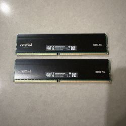 2x32GB Crucial DDR4 RAM