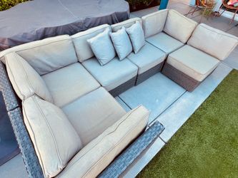 Outdoor Wicker Sectional Sofa Set