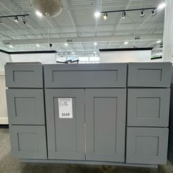 grey shaker bathroom vanity 48''