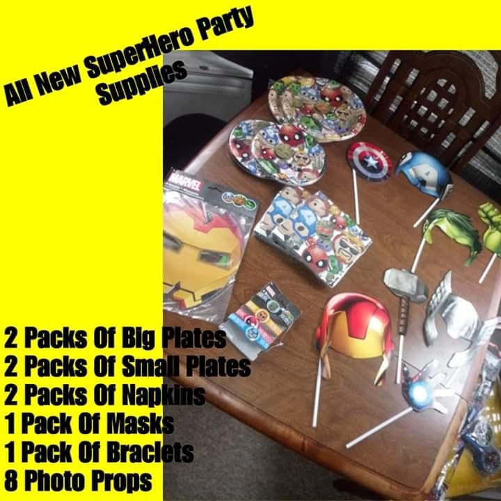 All Brand New Superhero Party Supplies