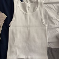 Aritzia Sunday Beat White Tank
