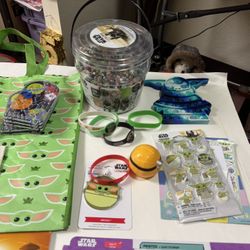 ASSORTED STAR WARS. BABY YODA STUFF. 