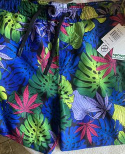 Kronic Mens Swim Shorts/board shorts (Large)