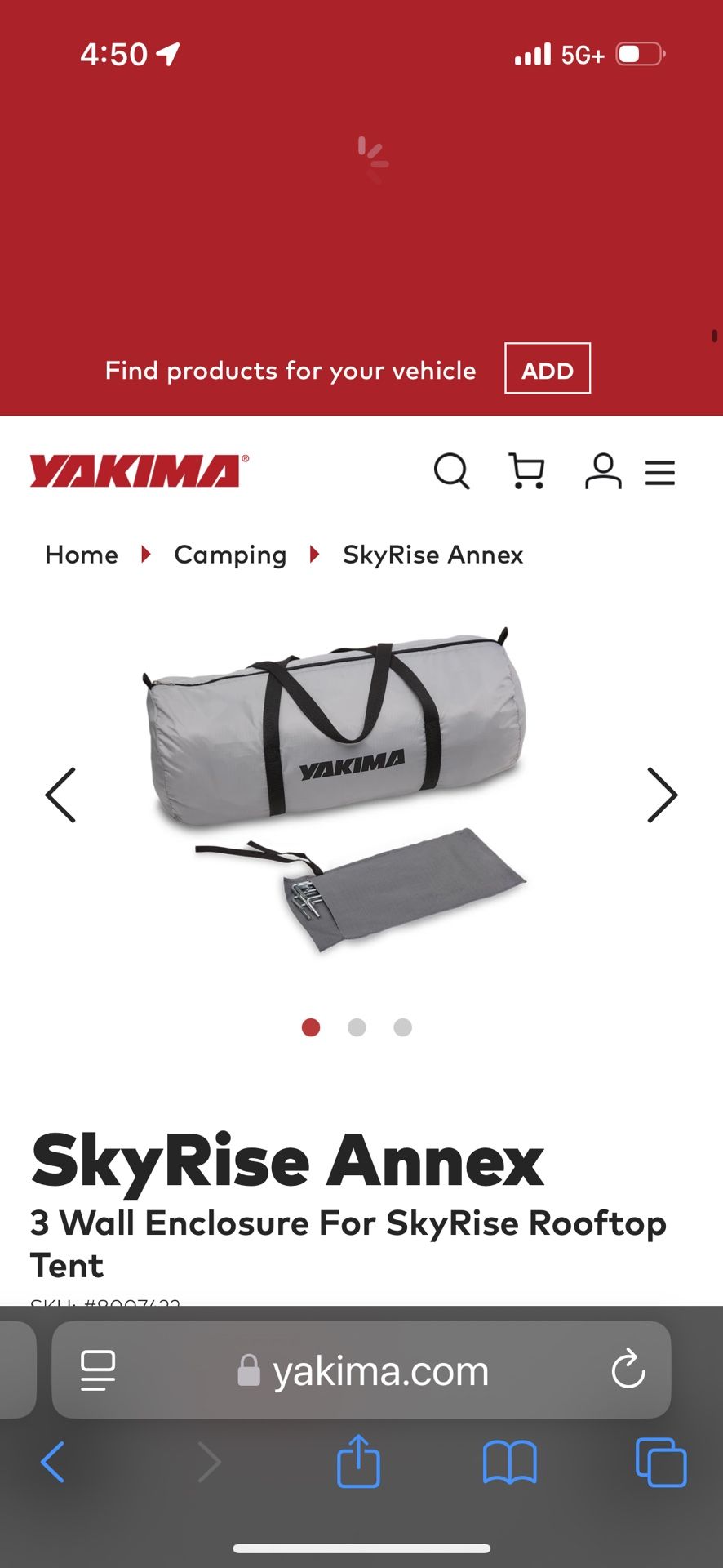 Yakima SKY RISE ANNEX- medium