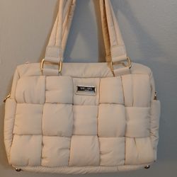 Saint+Sophia Cream Woven Bag 