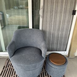 Swivel Accent Chair And Ottoman