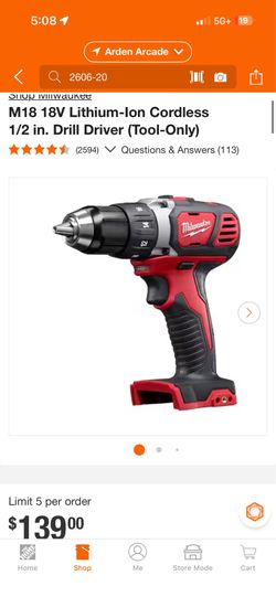 M18 18v drill driver brand new