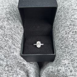 14k 3 1/2 Ct Certified Lab Created Engagement Ring 