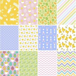 240 sheets Easter Pattern Cardstock/Scrapebook Paper A4 Double sided-12 Patterns