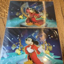 VTG Walt Disney World Sorcerer Apprentice Mickey Broom Postcard Lot of Two-RARE. Condition is brand new never used with perhaps light wear on the pack