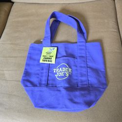 Trader Joes Mini Canvas Tote Bag