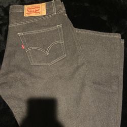 Dark gray levi’s 