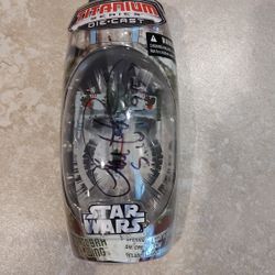 Dagobah X-wing Titanium Star Fighter Signed By Lorne Peterson 