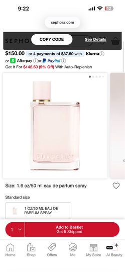 BURBERRY  Her Eau de Parfum with Berries, Amber and Musk