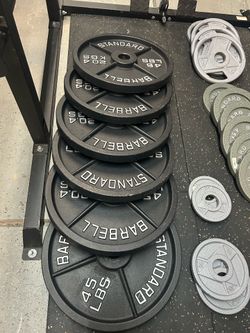 410 lb alloy steel Olympic weight plates - $328 ($0.80/lb)