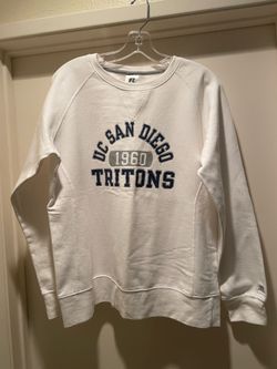 White UC San Diego Sweater XL (Russell Athletic)