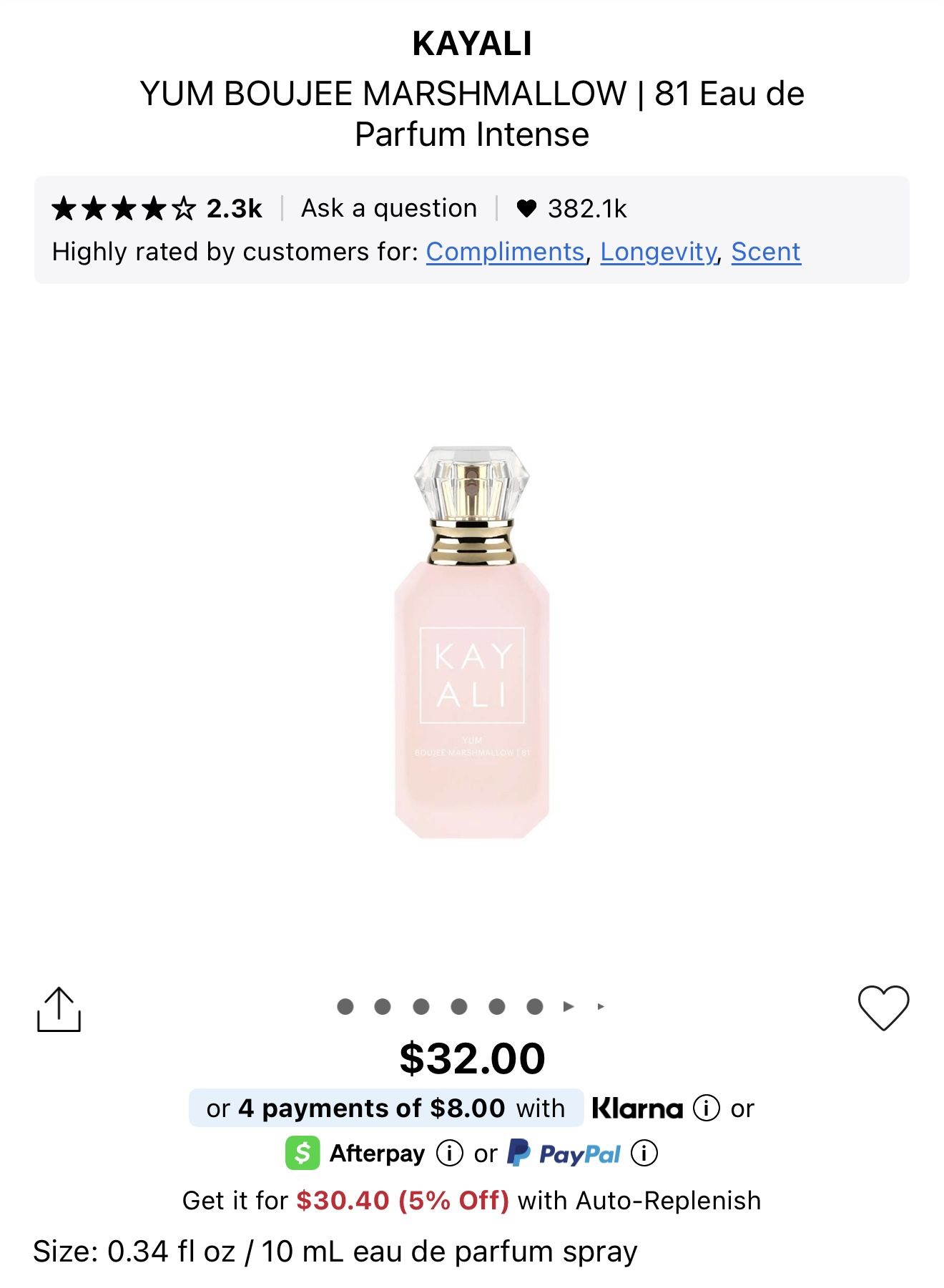 Kayali Yum Boujee Marshmallow Perfume