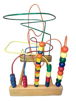 Anatex Los Angeles Vintage Rollercoaster Wooden Bead Maze