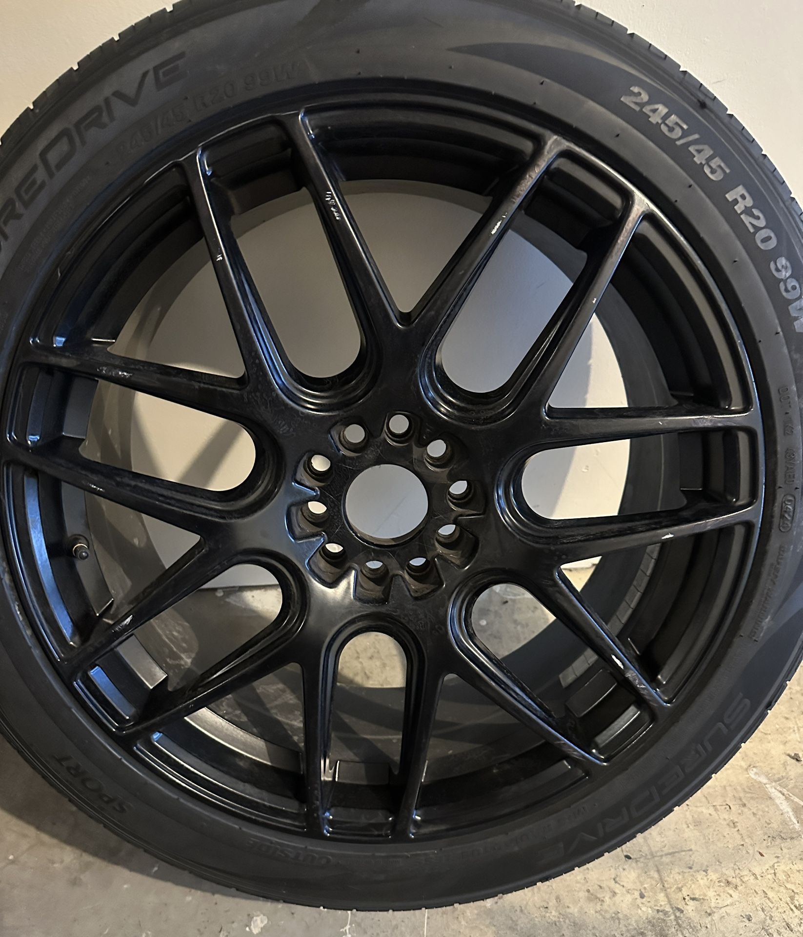 4-20in BLACK WHEELS WITH BRAND NEW TIRES! 🔥🔥