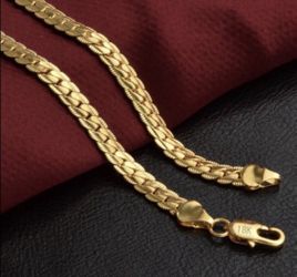 New 18 k yellow gold necklace chain