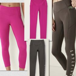 VICTORIA SECRET Ultimate  Sports trainer Leggings-NEW-AUTHENTIC-SIZE M-w/pockets-$25 Ea