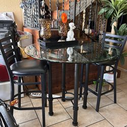 Tall Table And 2 Stools.  $160 Delivered Available Small Fee 