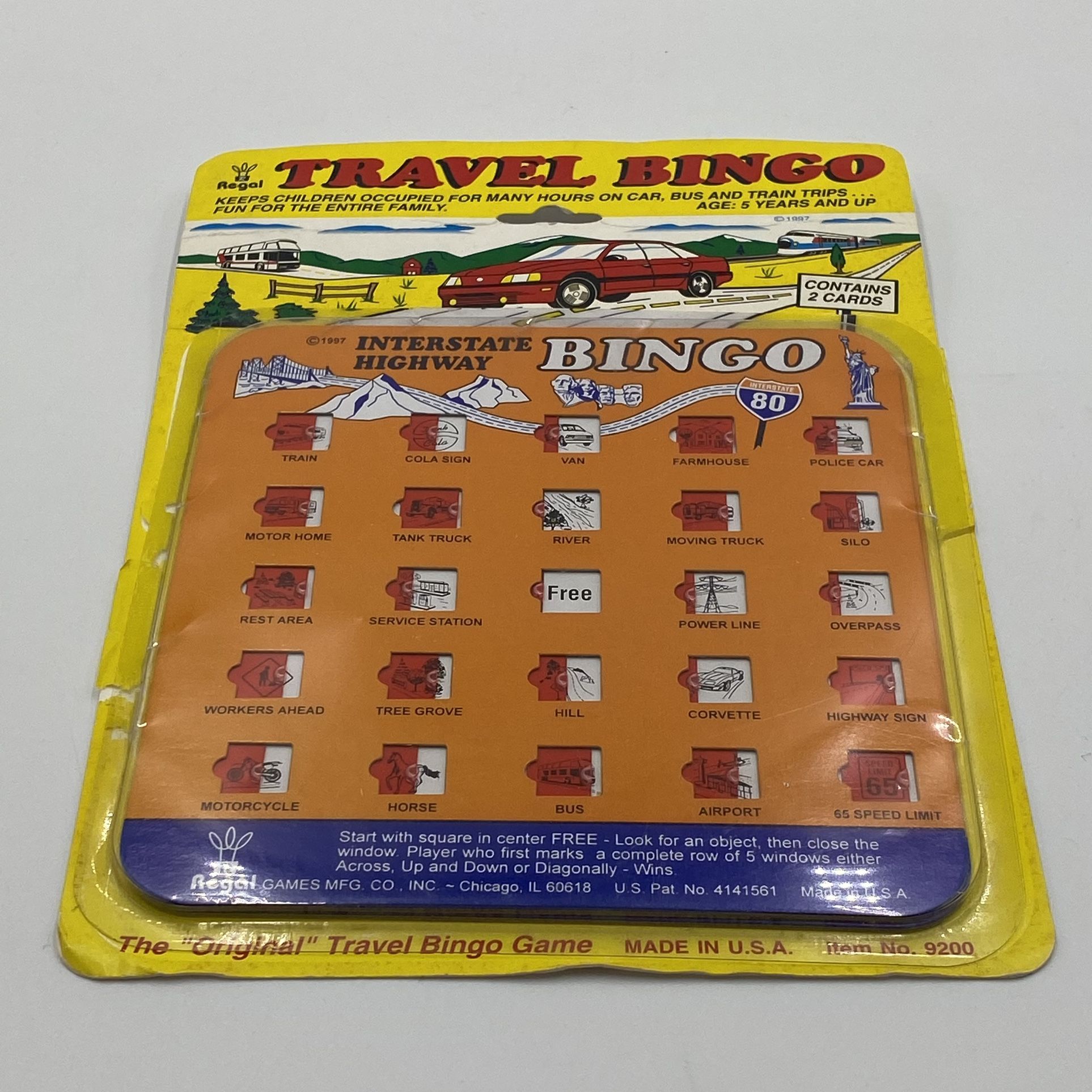 Regal Games Travel Bingo - Interstate Highway (1997)