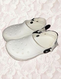 WORK White Croc Clogs