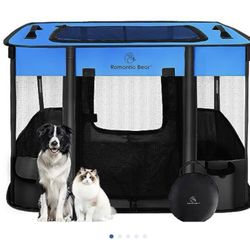 Pet Portable Playpen 43”x33”x23”
