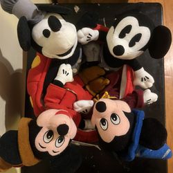 Disney 70th Anniversary Mickey Mouse Bean Bag Set