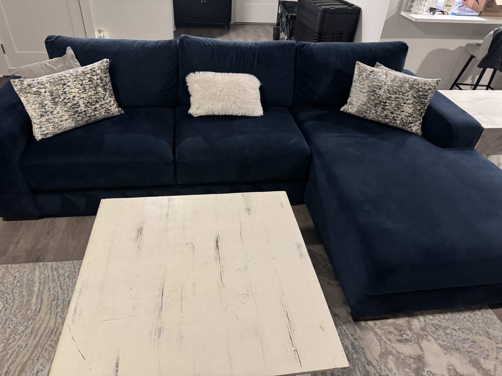 Blue Sectional Sofa