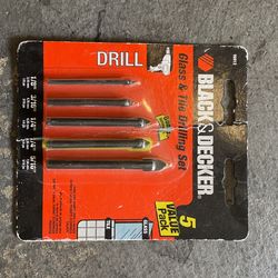 Black And Decker Glass And Tile Drill Set