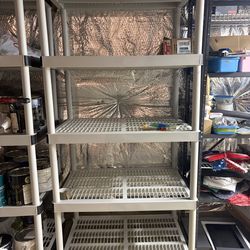 Sturdy Plastic shelving