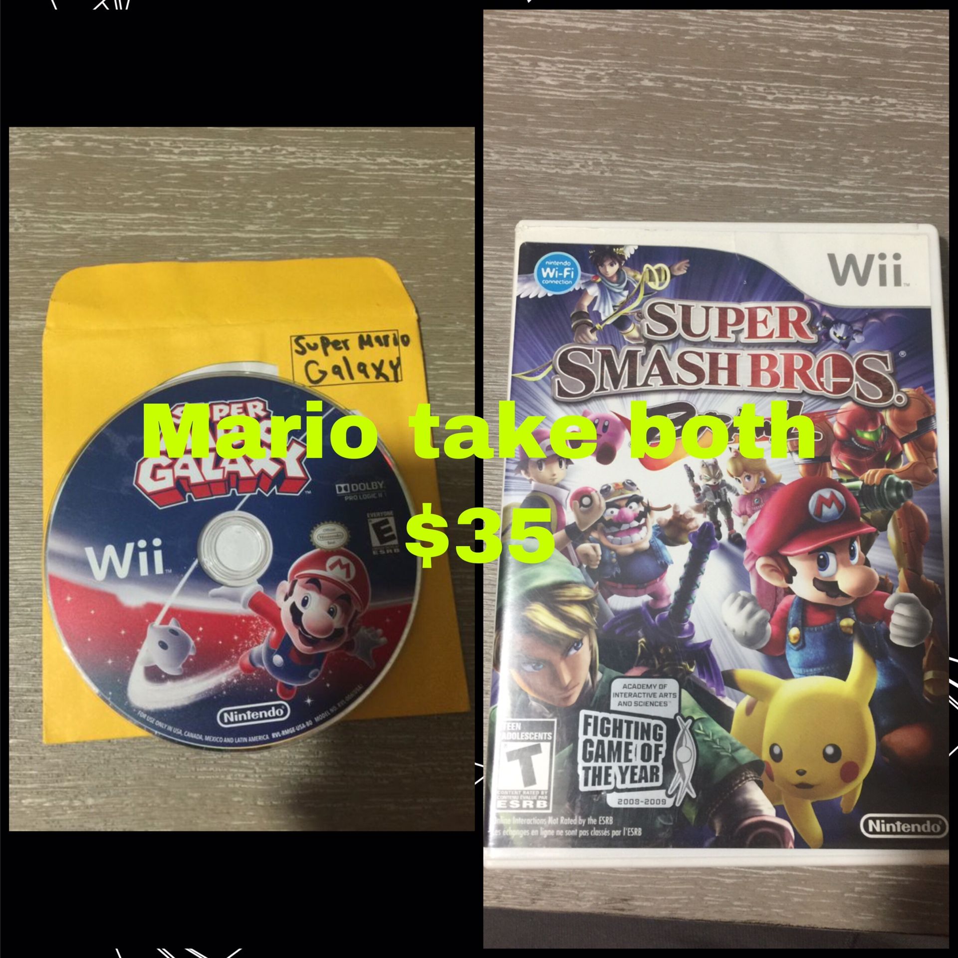 WII SUPER MARIO GAMES TAKE BOTH