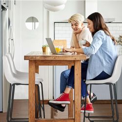 E106 $120  30 inch Bar Stools Set of 4, Modern Counter Height Bar Stools
