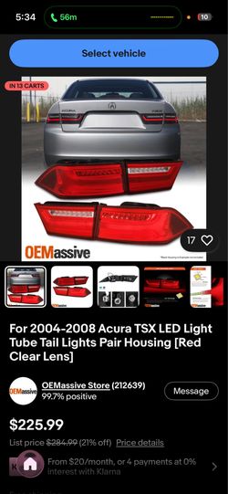 Acura tsx 2006 headlights