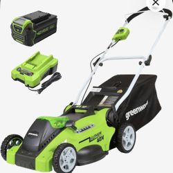 Greenworks 40V Lawn Mower + Edger Combo – Excellent Condition